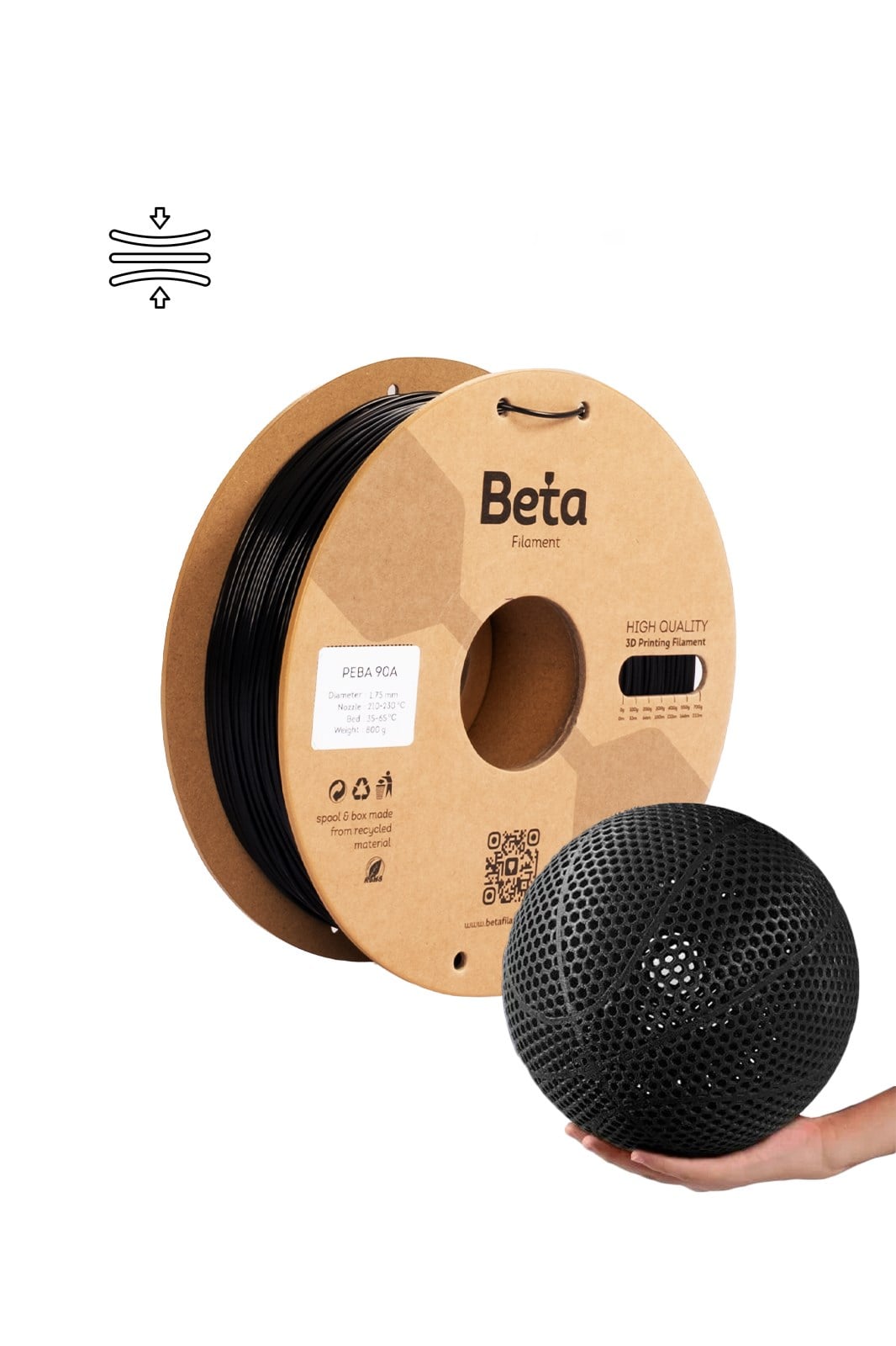 Beta PEBA 90A Filament 1.75mm 800g ürün görseli