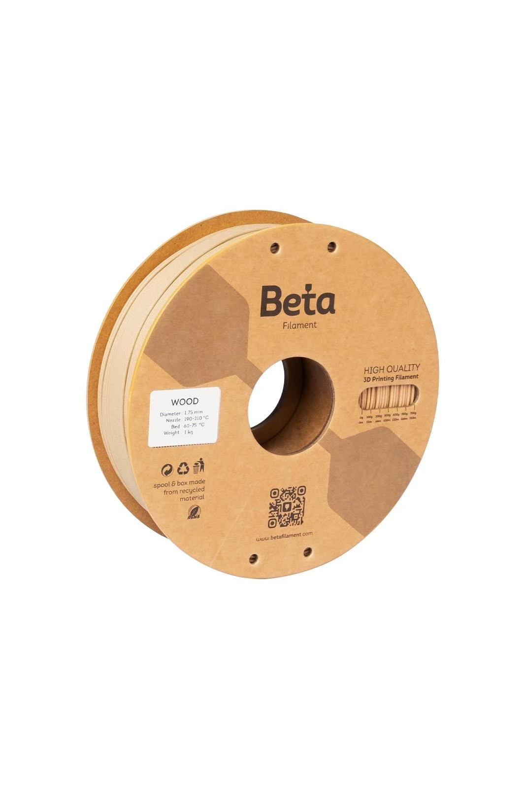 Beta Filament Wood 1.75mm 1kg ürün görseli
