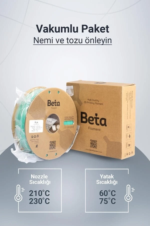 Beta PLA High-Speed vakumlu paket ve nem koruması