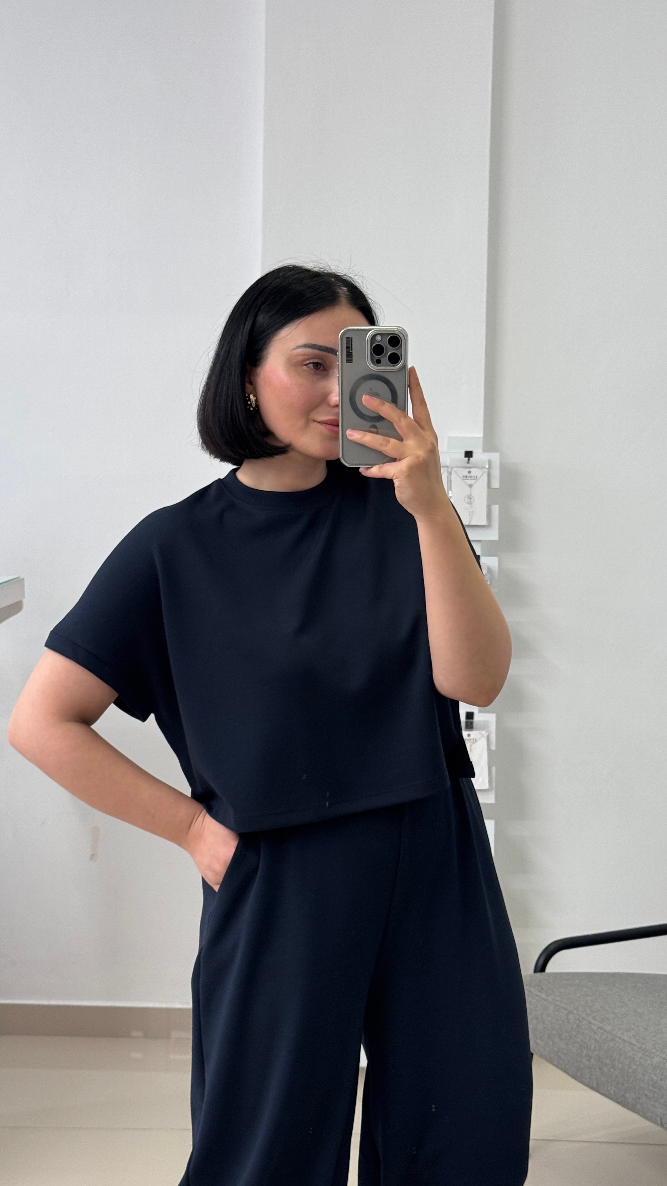 Kısa Kol Model Eşofman Takımı - Lacivert