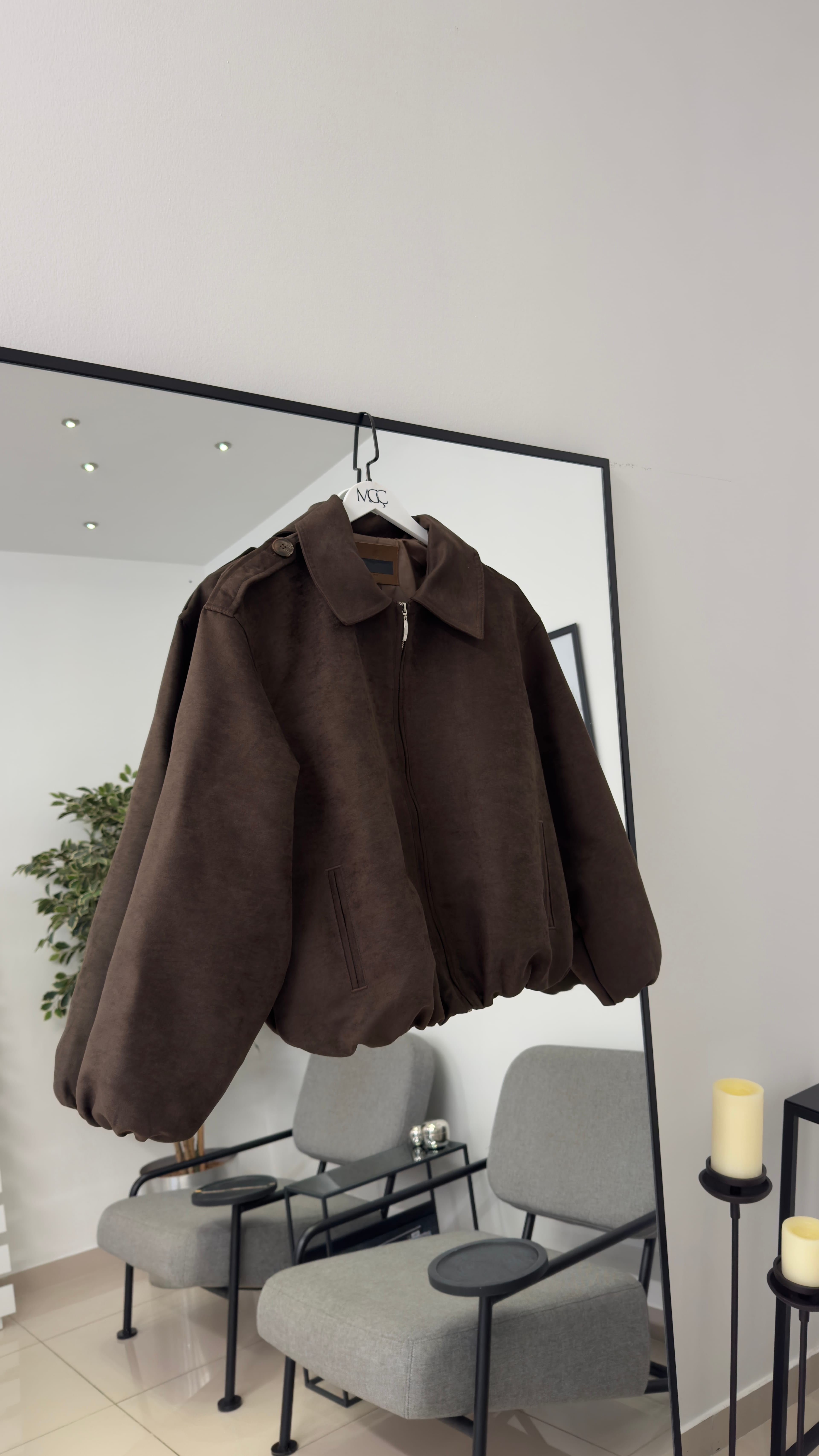 Süet Bomber Ceket