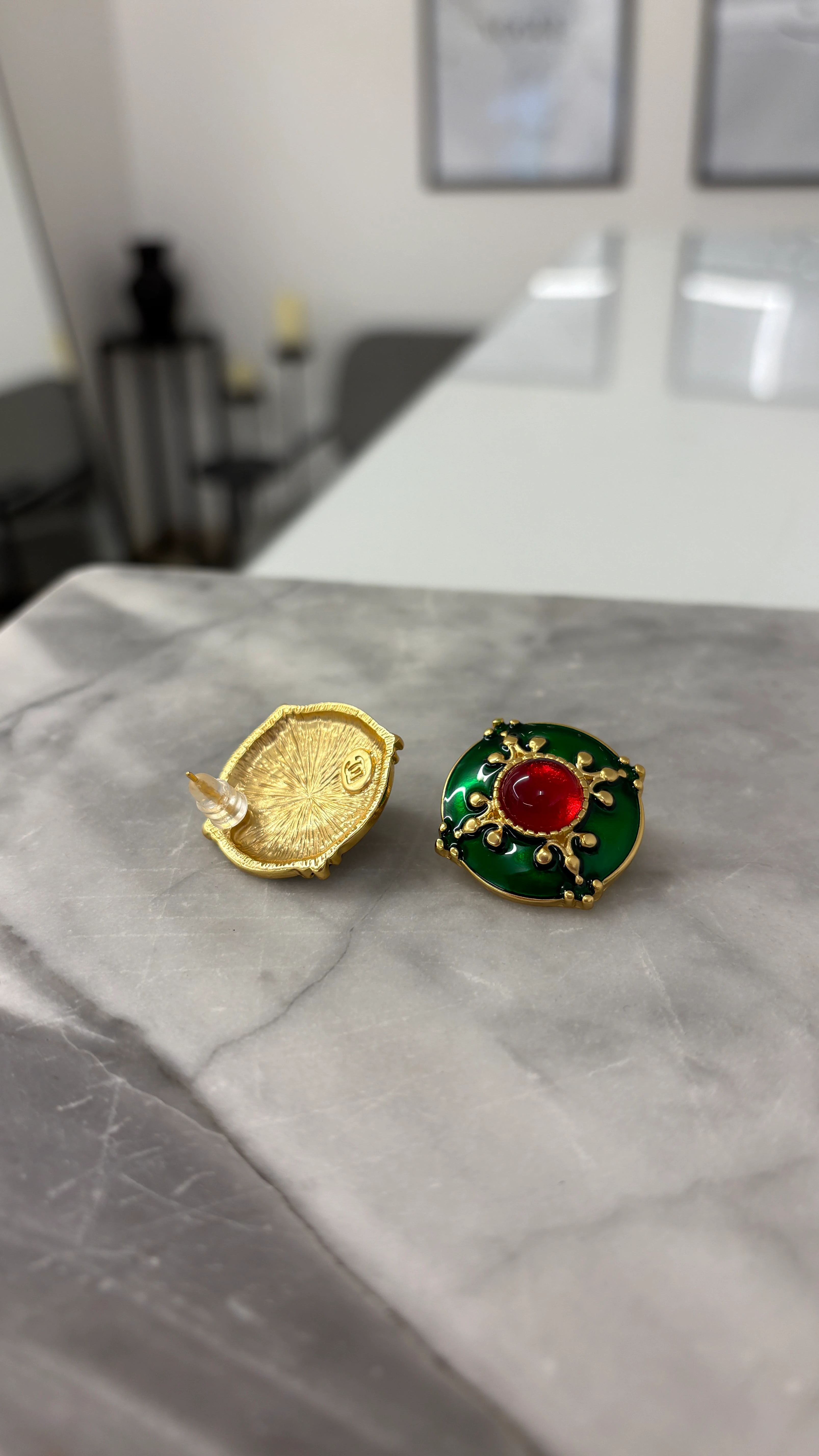 Vintage Fransız Özel Seri Küpe