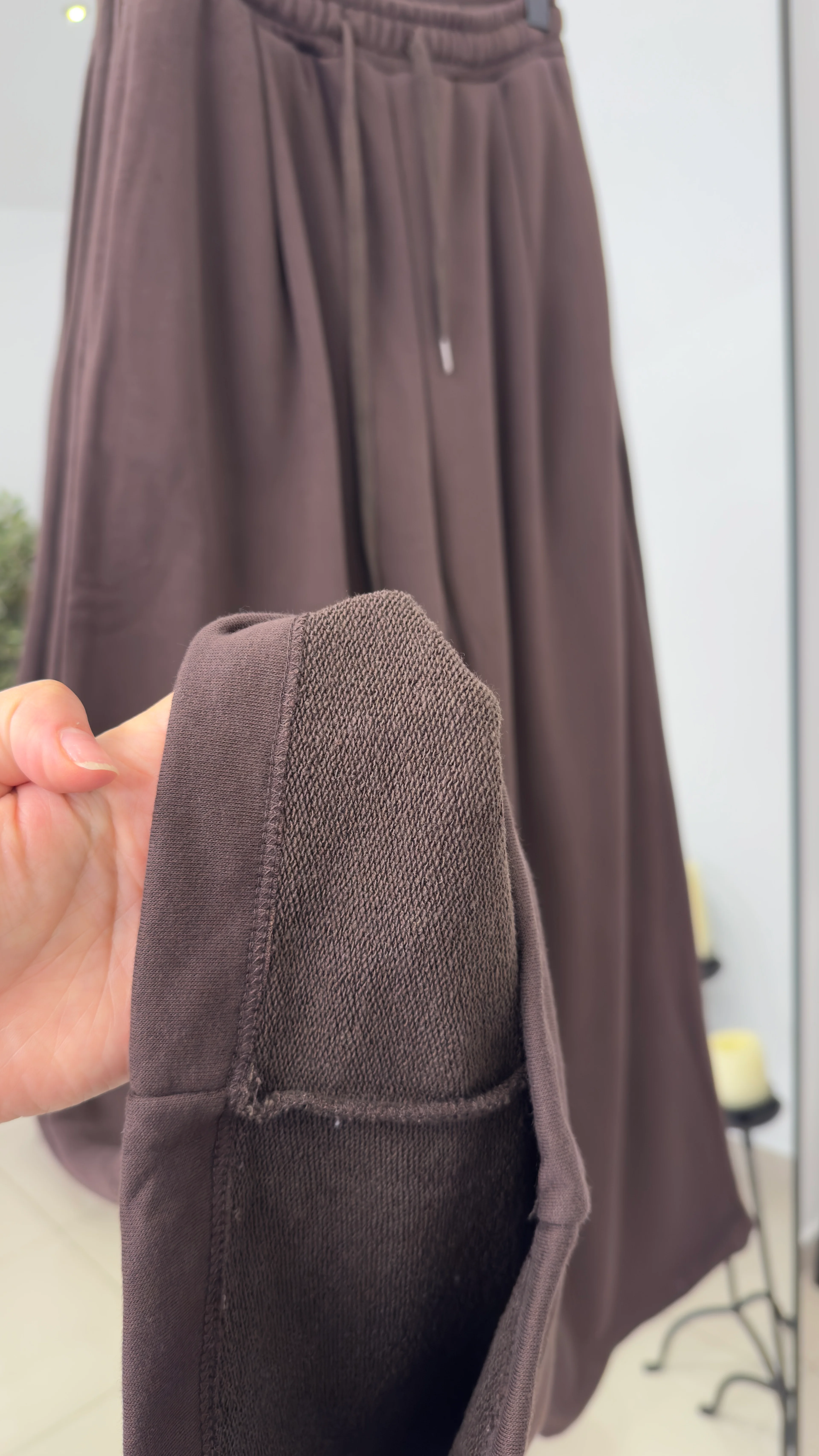 Palazzo 3 İplik  Eşofman Pantolon/ Kahve