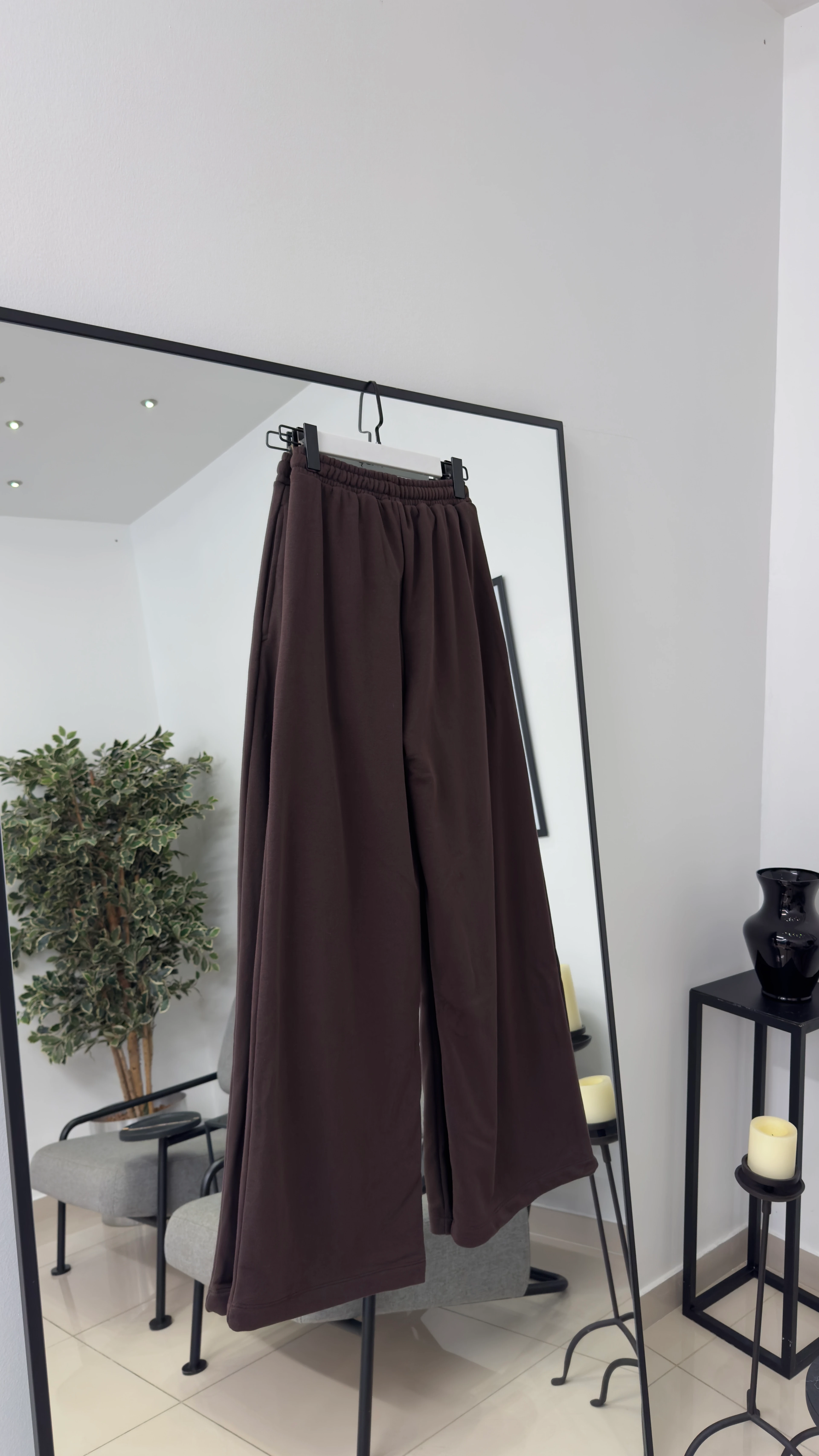 Palazzo 3 İplik  Eşofman Pantolon/ Kahve