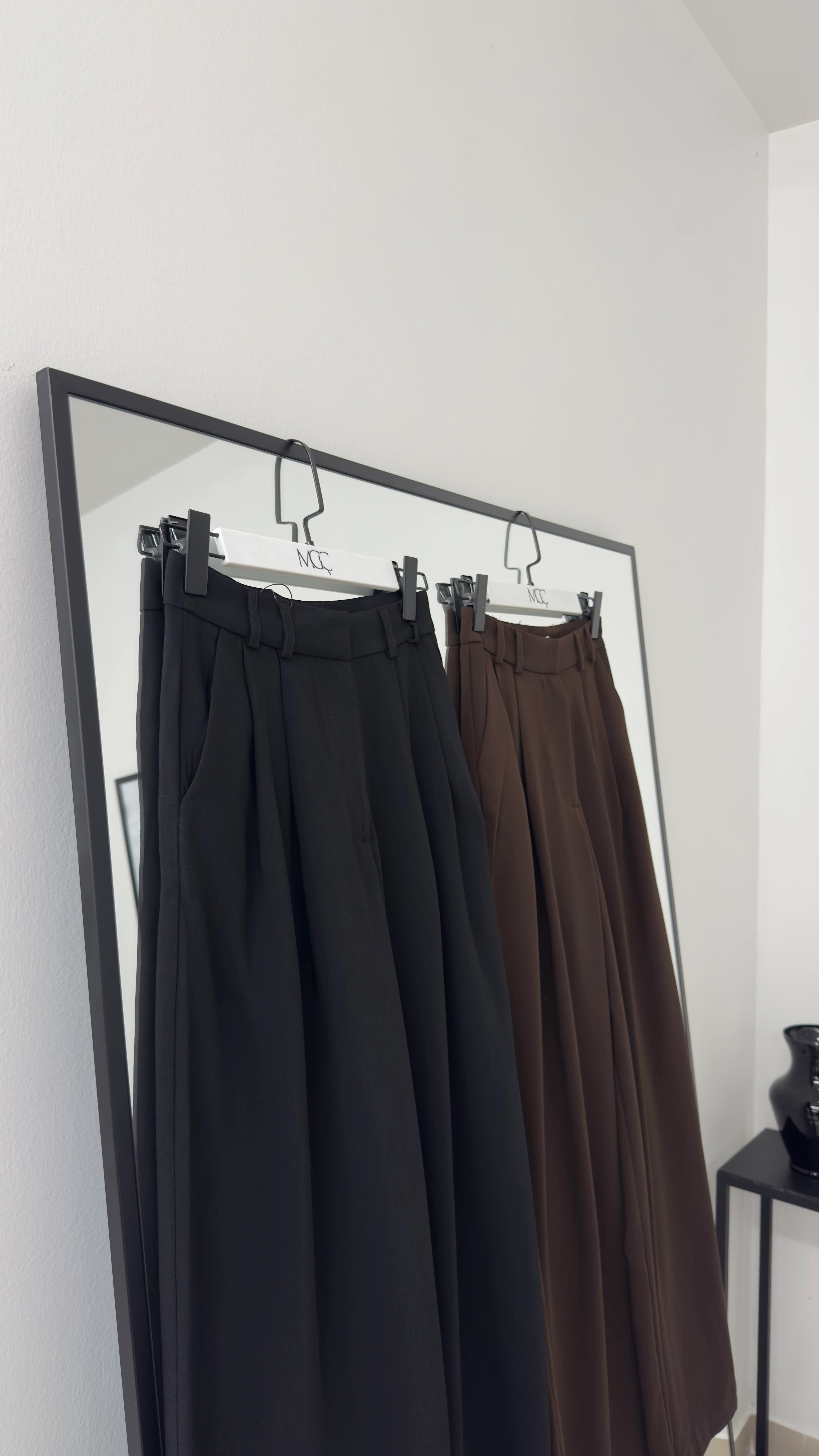 Palazzo Pantolon /Siyah-Kahve