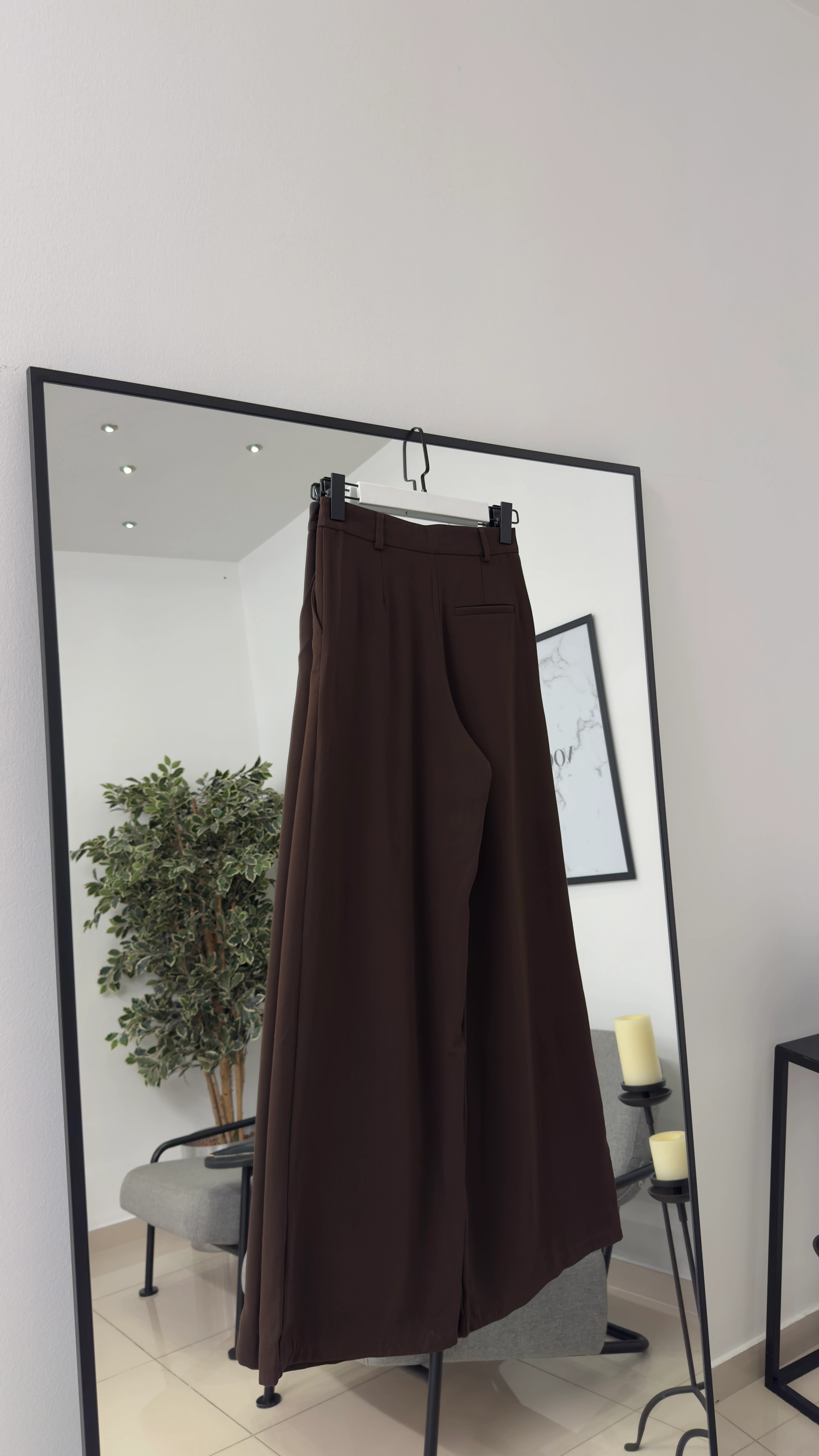 Palazzo Pantolon /Siyah-Kahve