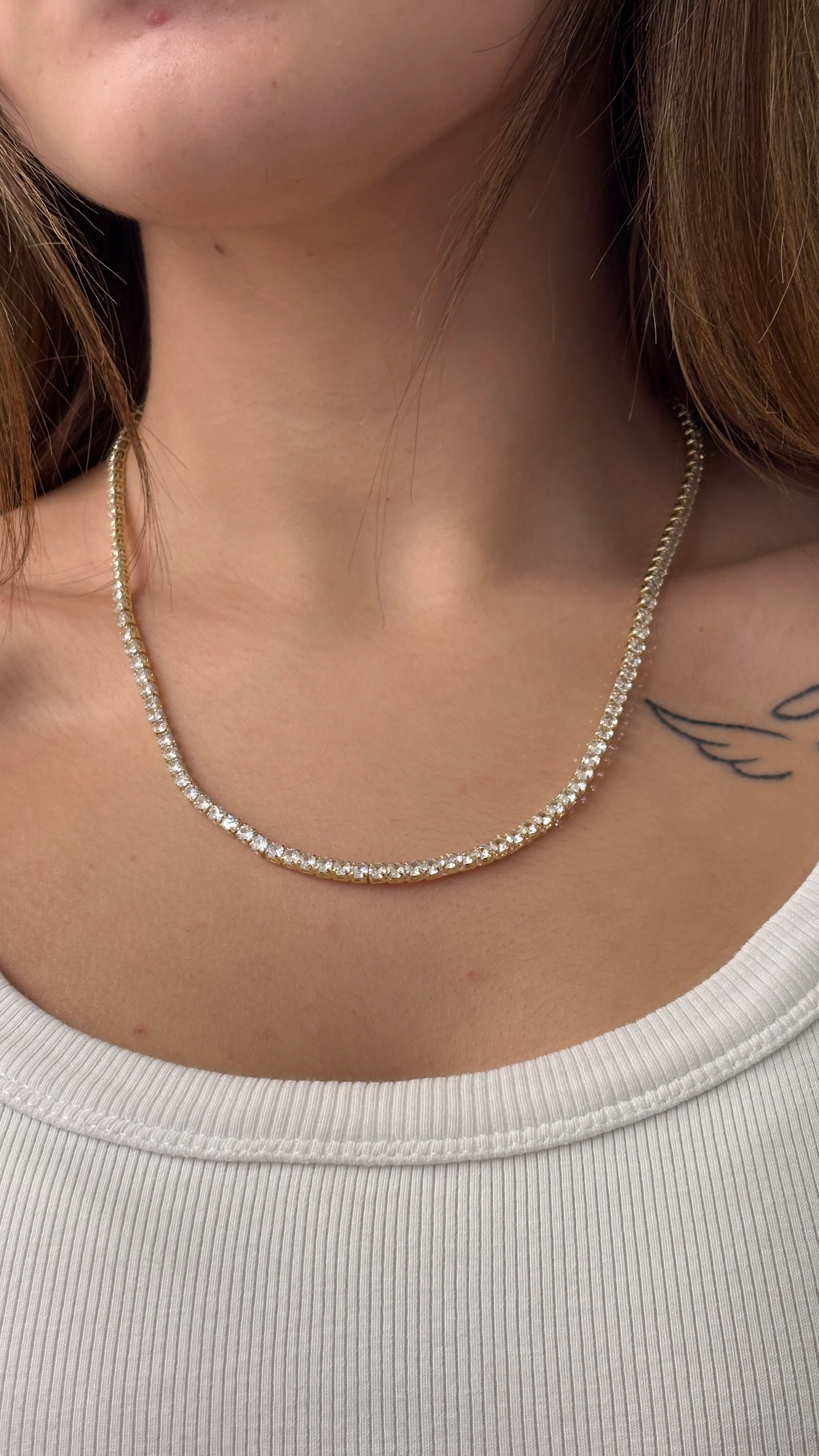 Dönmeyen Su Yolu Kolye (altın kaplama)