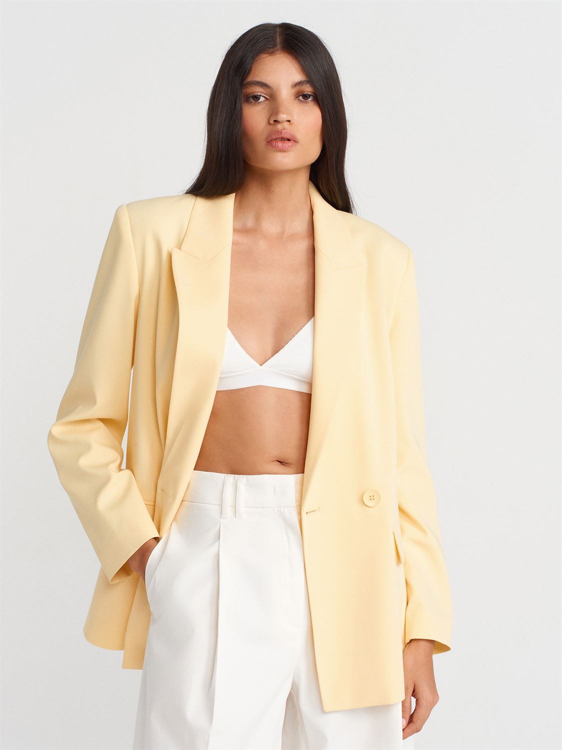 Sarı Blazer Ceket
