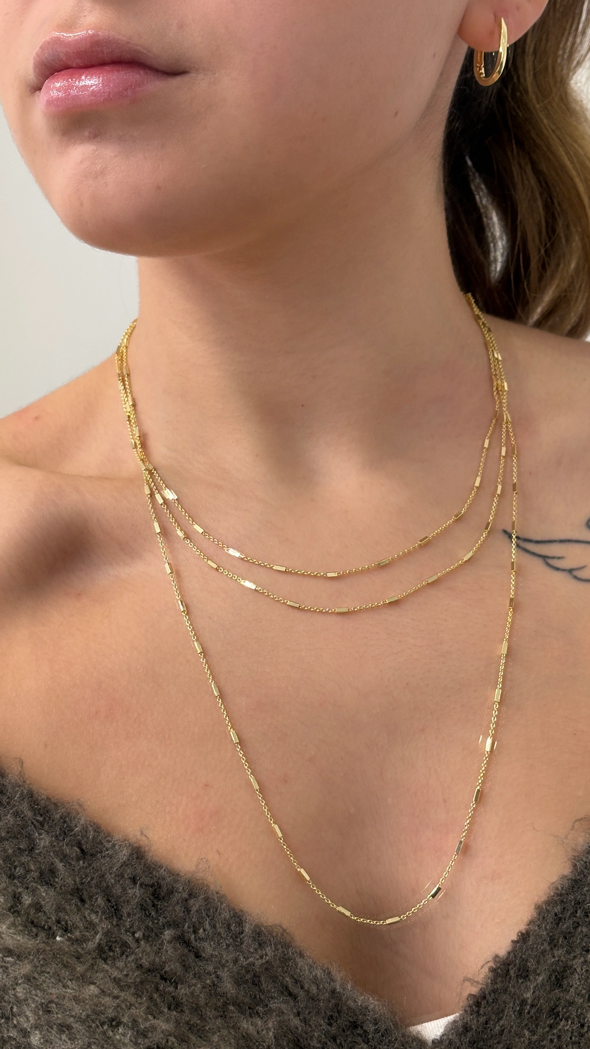 3'lü Kombin Kolye ( 14 ayar altın kaplama)