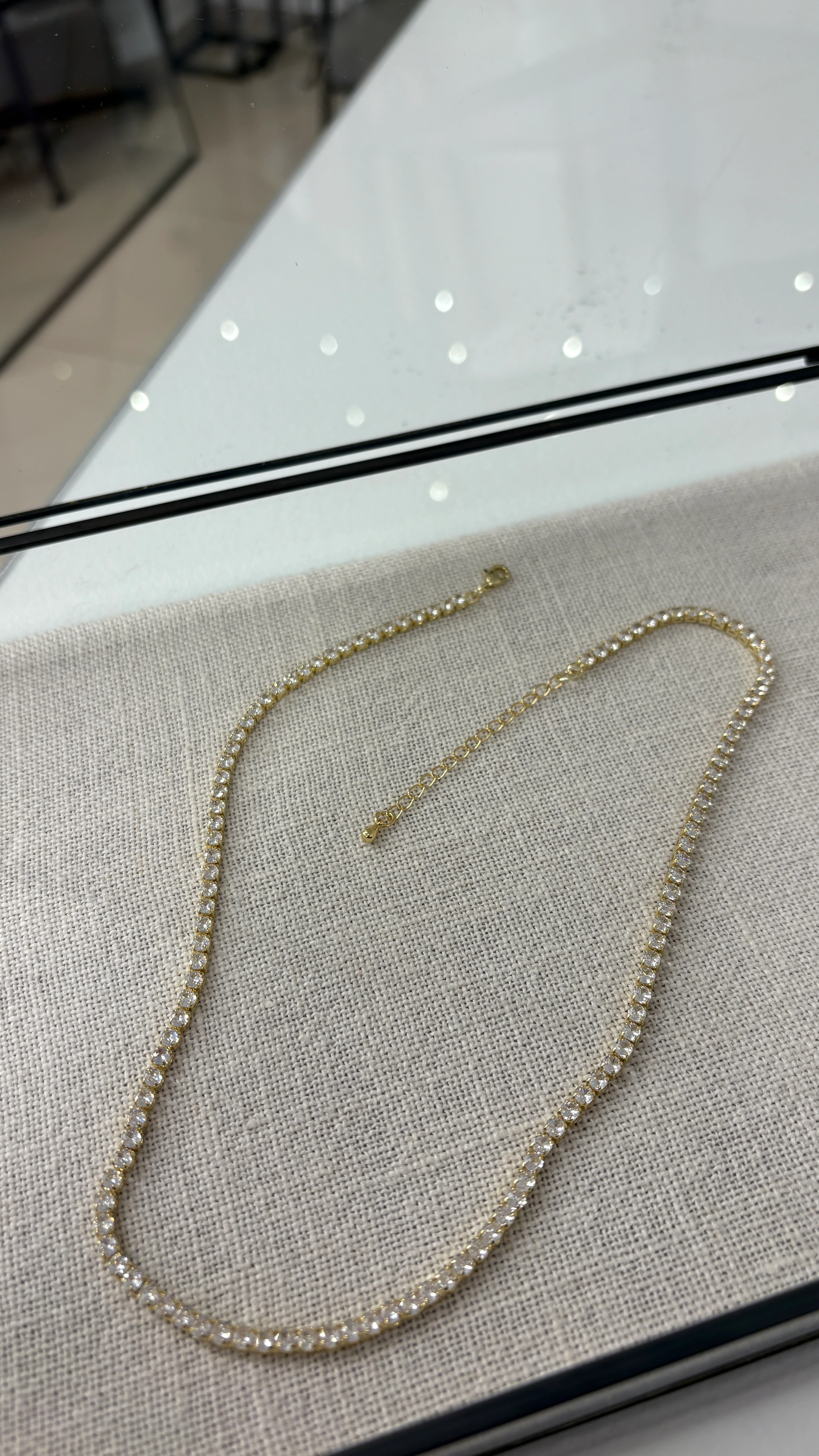 Dönmeyen Su Yolu Kolye (altın kaplama)