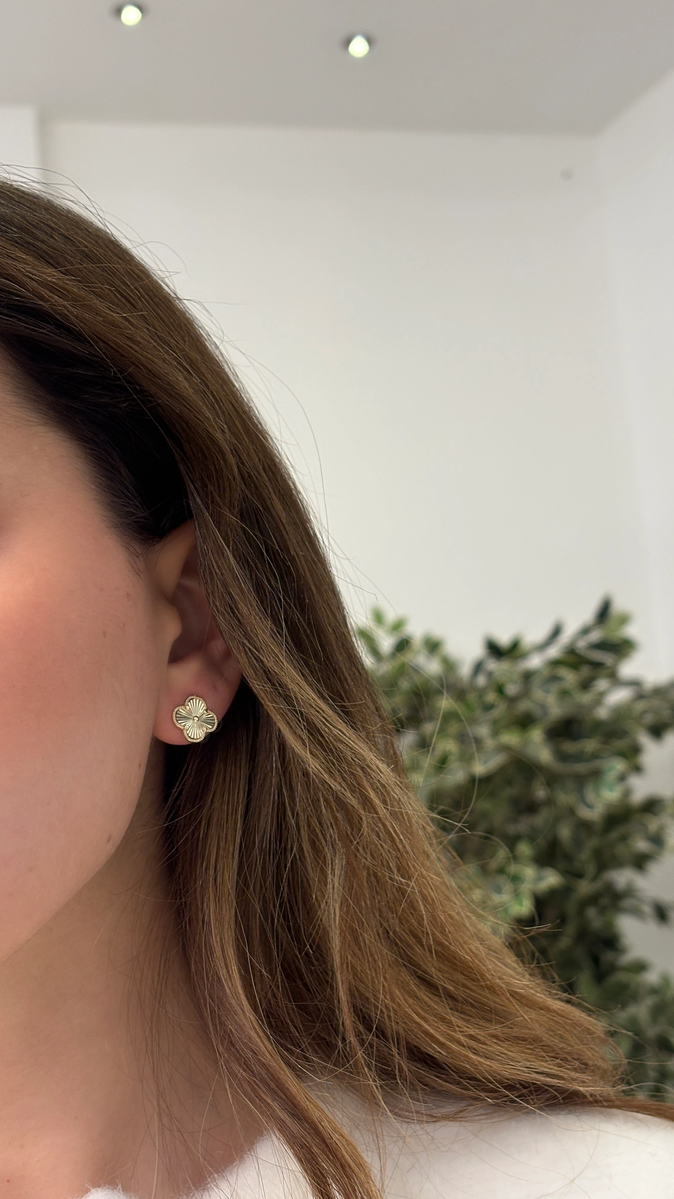 Yonca Küpe (14 Ayar Altın Kaplama)