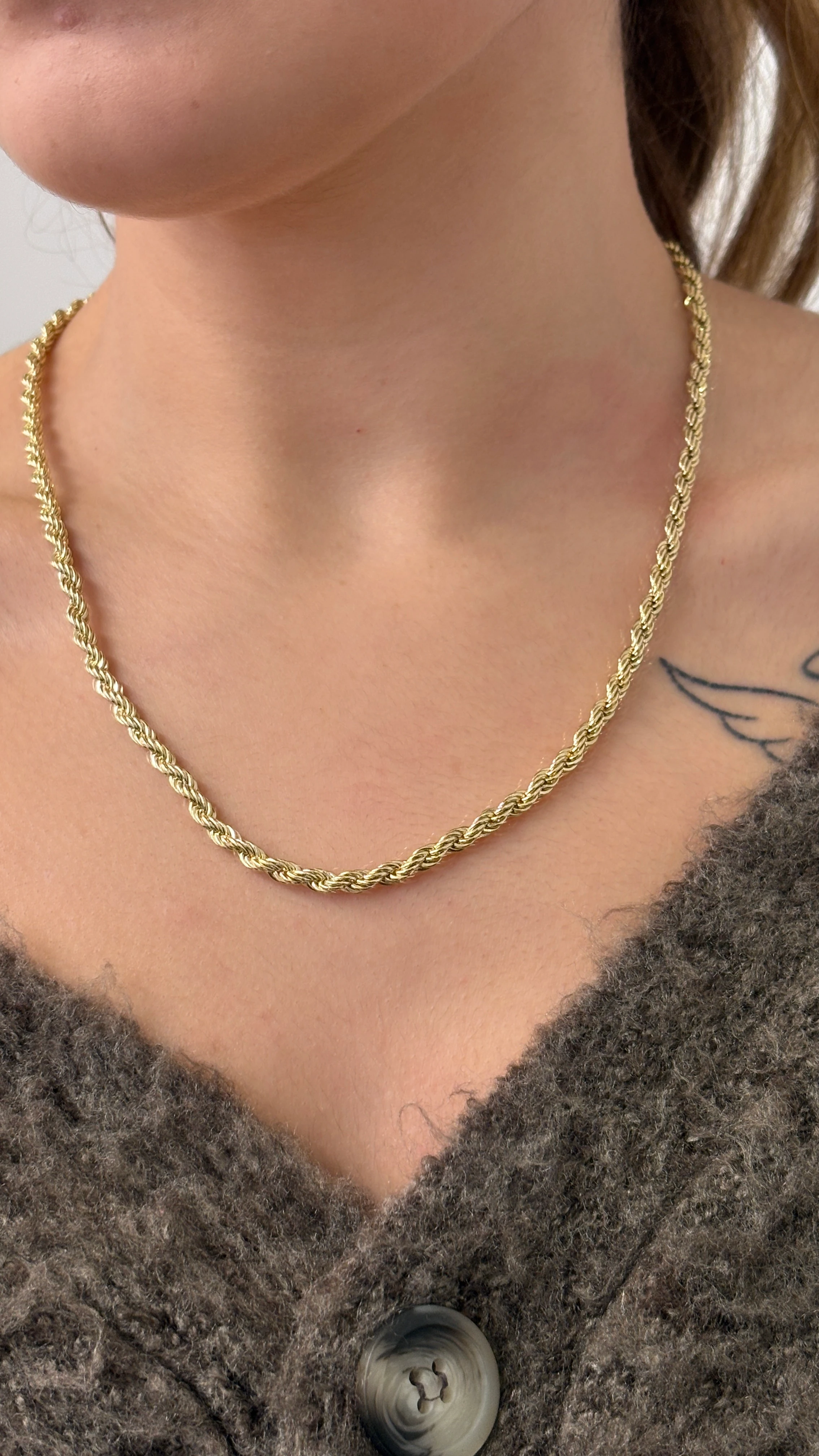 Halat Kolye (14ayar altın kaplama)