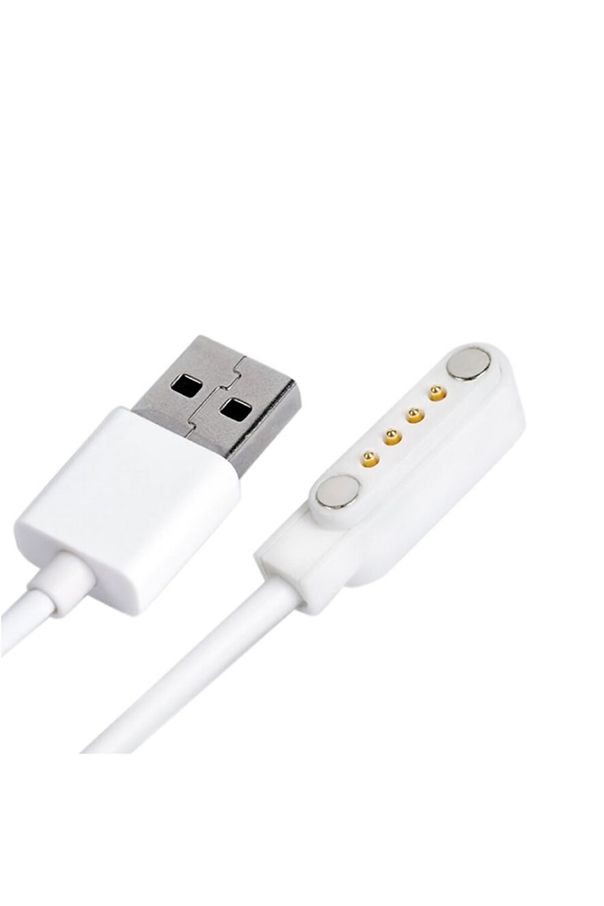 USB 4 Pin Pogo Kablo Manyetik Sabitleyici Akıllı Saat Şarj Kablosu