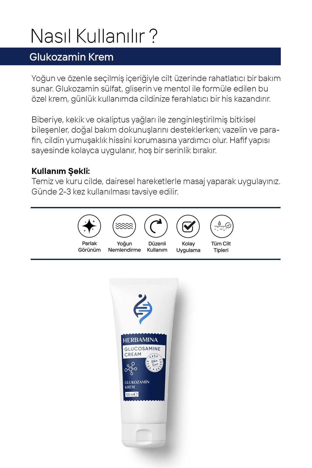 Glukozamin Masaj Kremi 100 ml