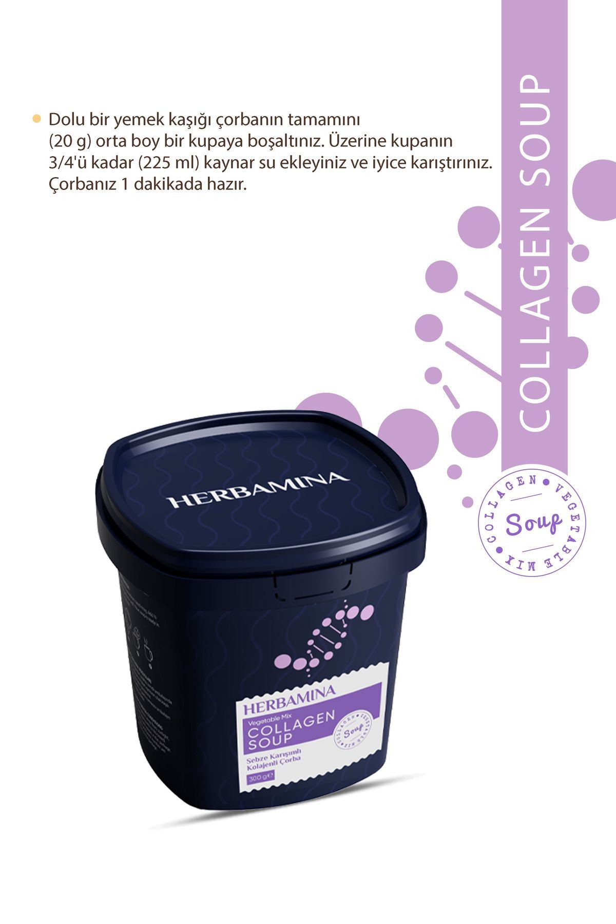 Sebze Karışımlı Kolajenli Çorba - 300 gr