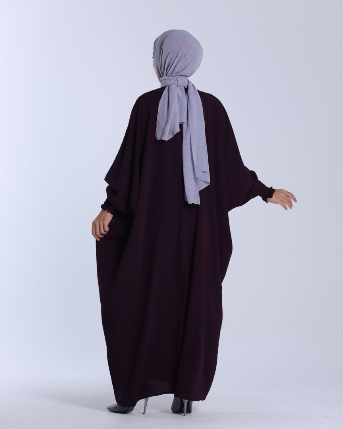 LİNAYA ELBİSE-Mürdüm