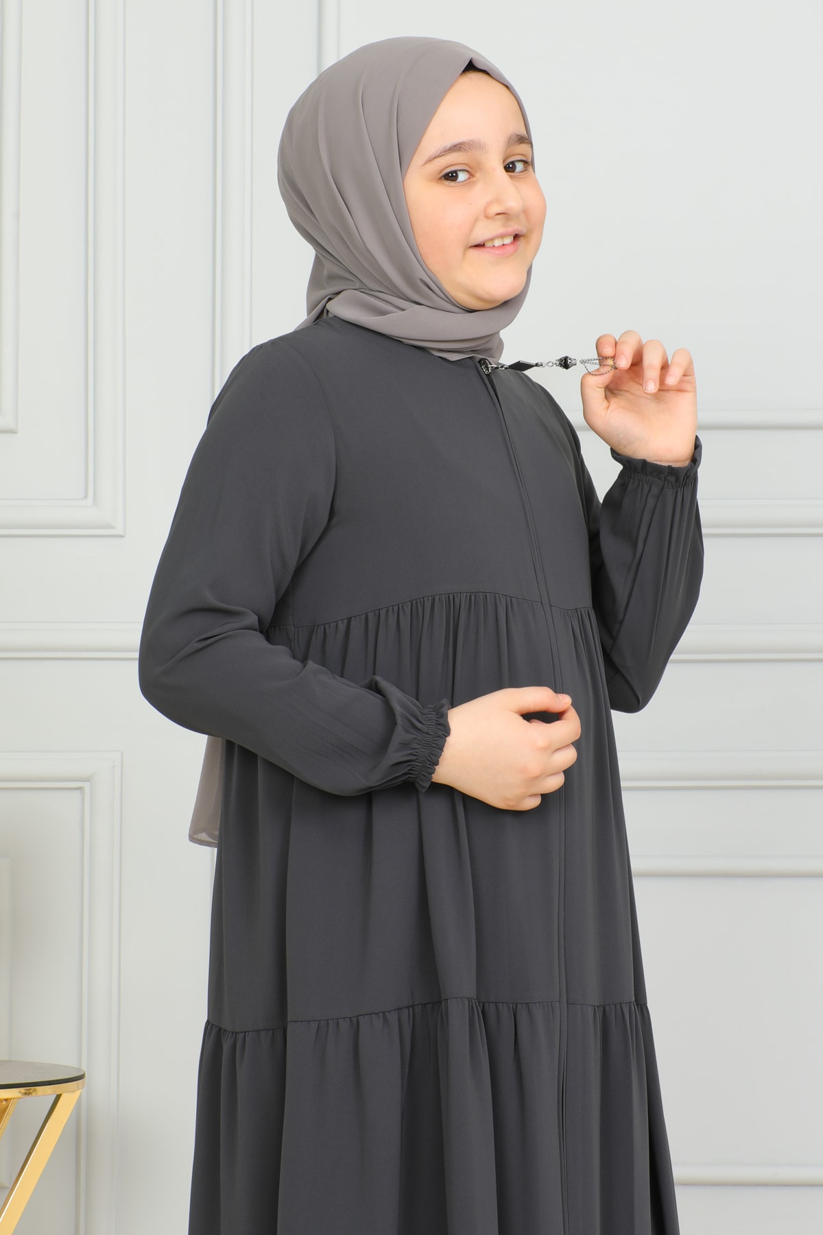 3 Katlı Çocuk Ferace 4002 & Füme 