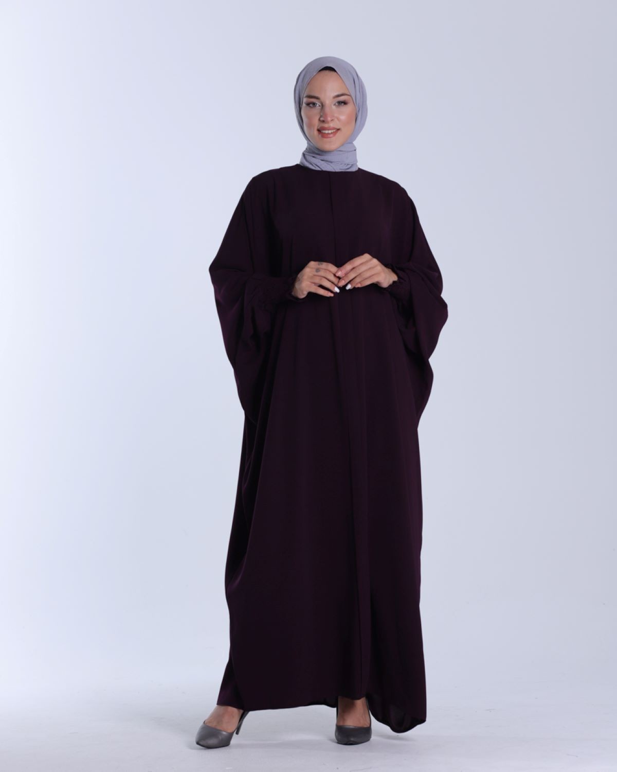 LİNAYA ELBİSE-Mürdüm