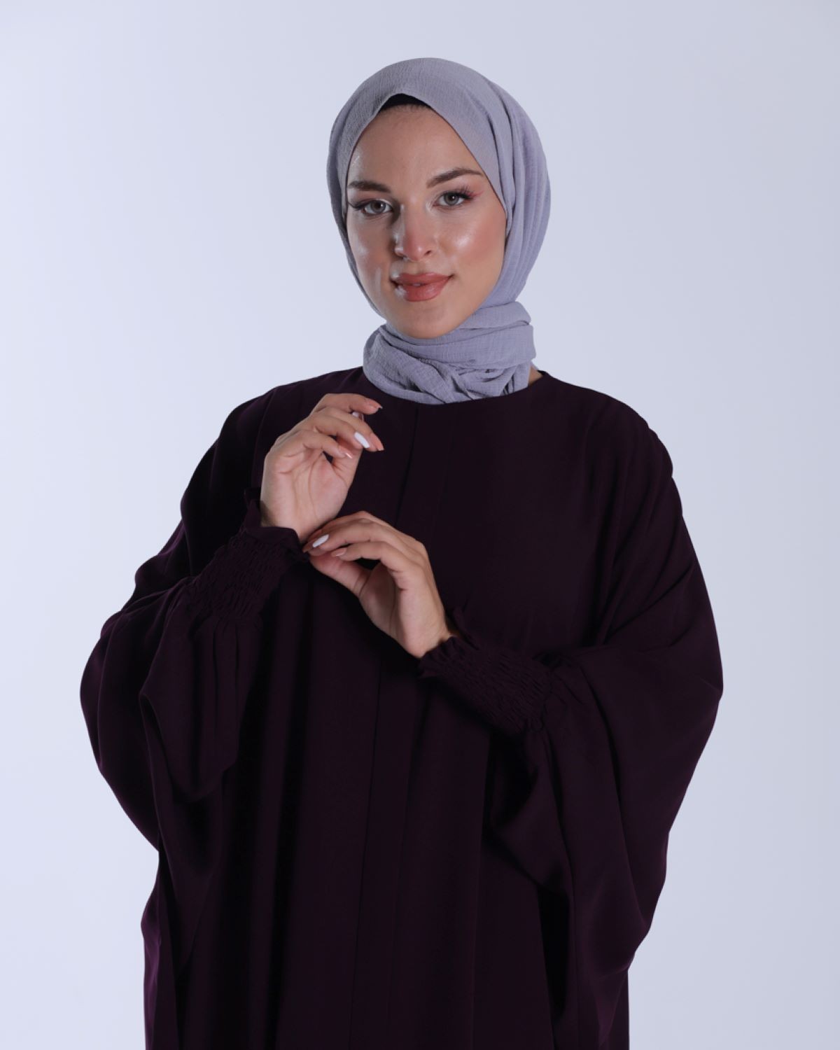 LİNAYA ELBİSE-Mürdüm