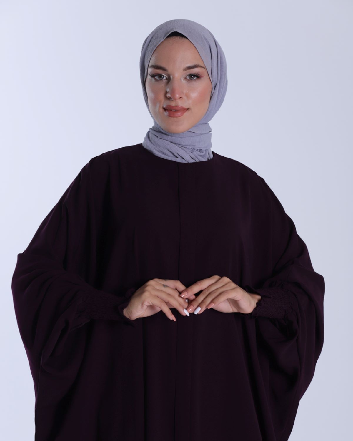 LİNAYA ELBİSE-Mürdüm