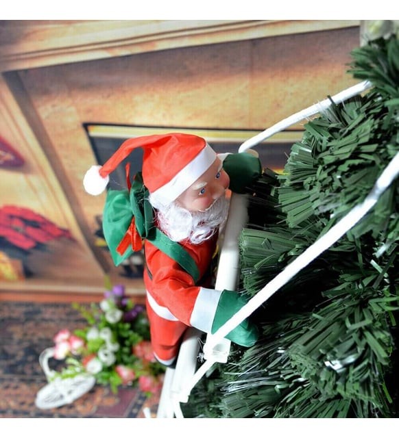 Merdivene Tırmanan Noel Baba 2'li 67 cm