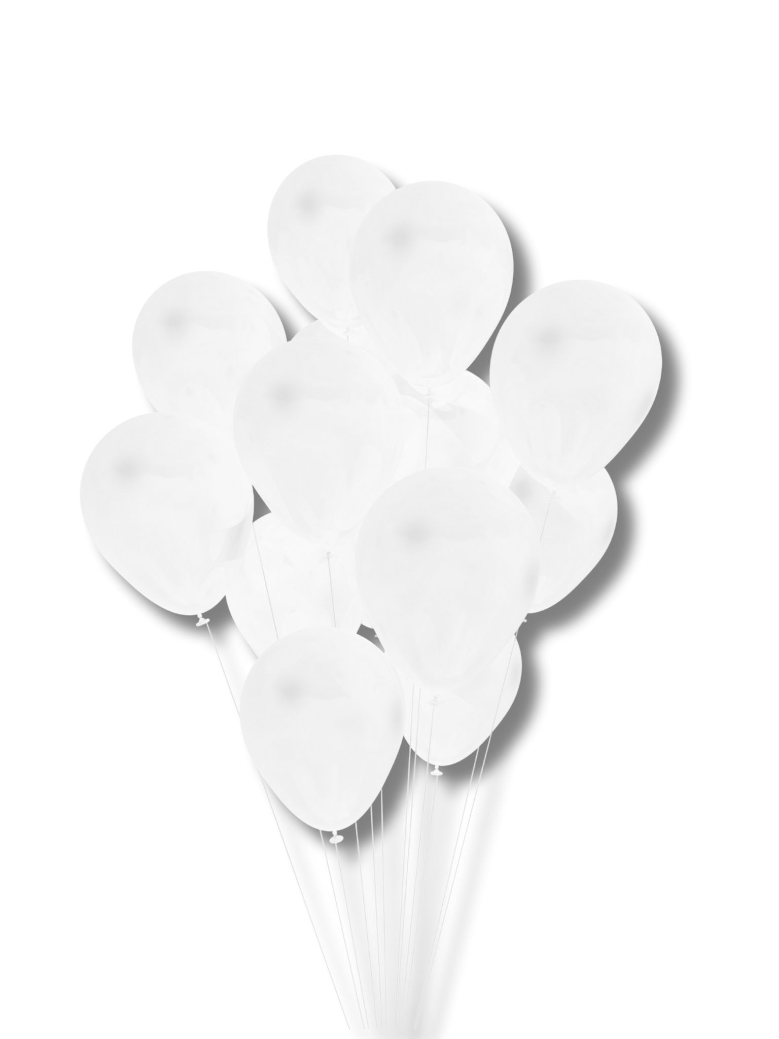 Pastel Balon 12" - beyaz