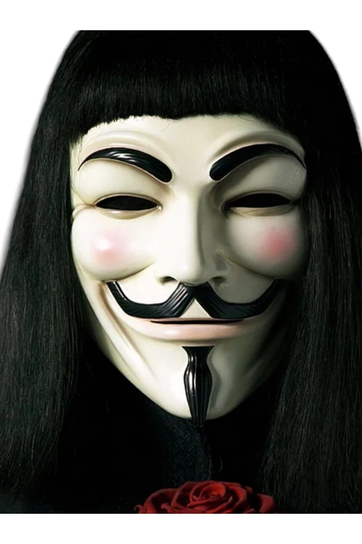 Vendetta Maskesi - Kostüm Partileri, Cadılar Bayramı Konsepti, V For Vendetta Sert Plastik Maske