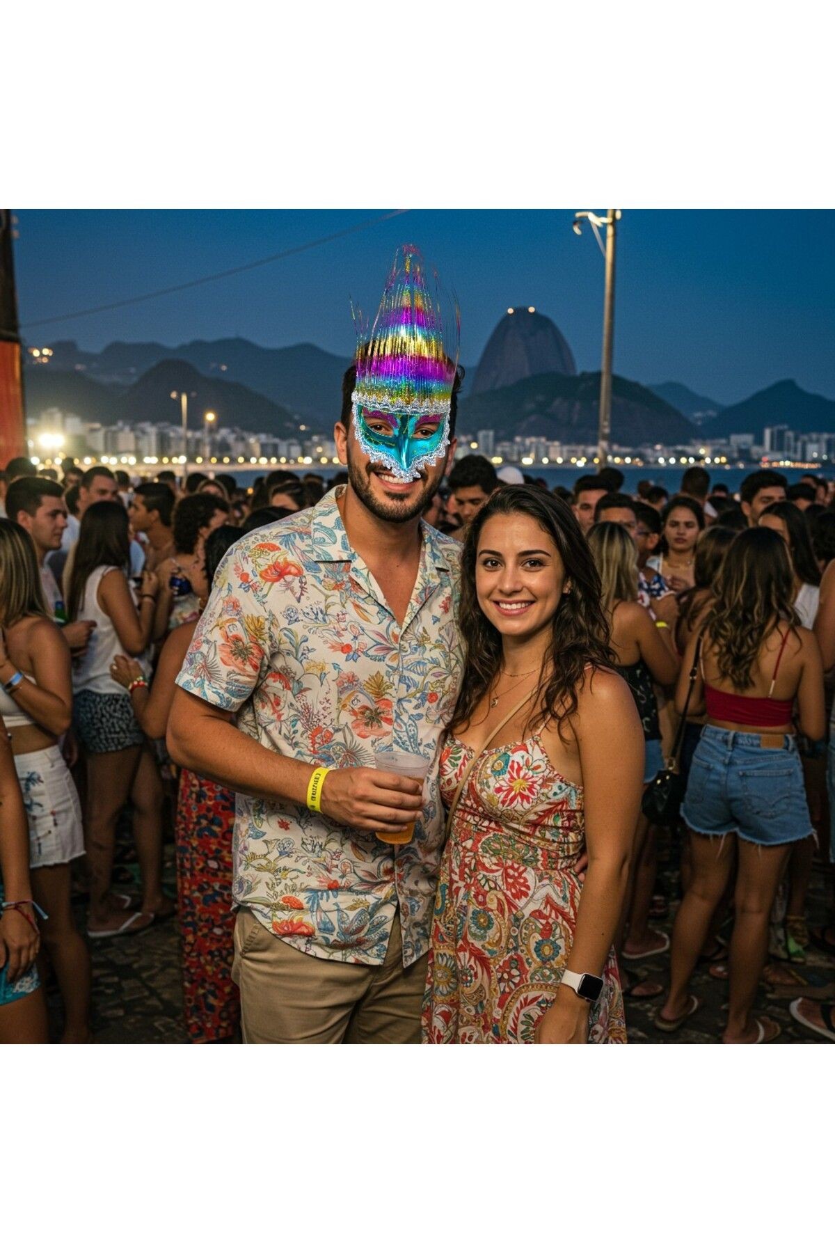Uzun Şeritli Mavi Venedik Göz Maskesi - Kostüm Partileri , Maskeli Balo Aksesuar, Rio de Janeiro