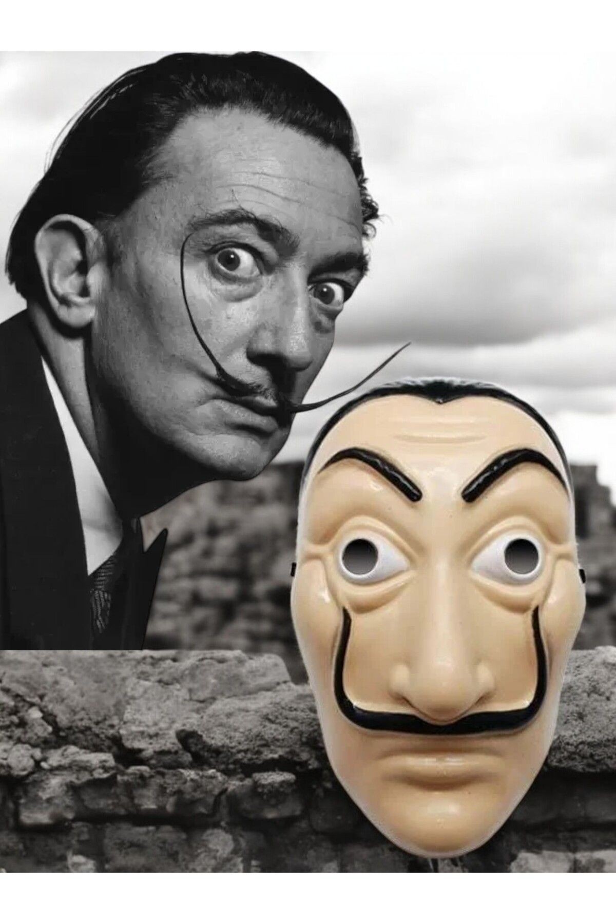 Salvador Dali Maskesi - La Casa De Papel Mask, Kostüm Partileri