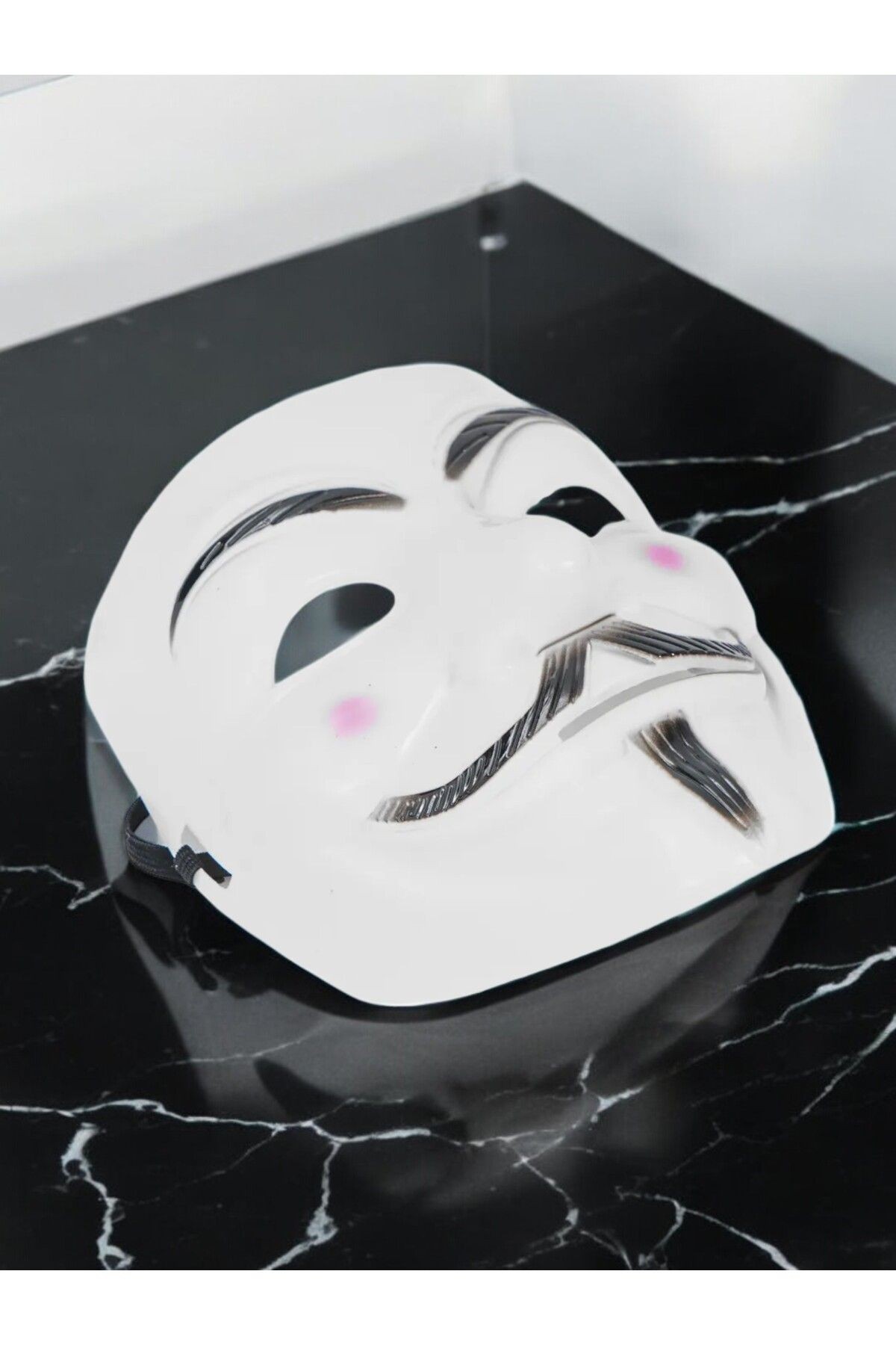 Vendetta Maskesi - Kostüm Partileri, Cadılar Bayramı Konsepti, V For Vendetta Sert Plastik Maske