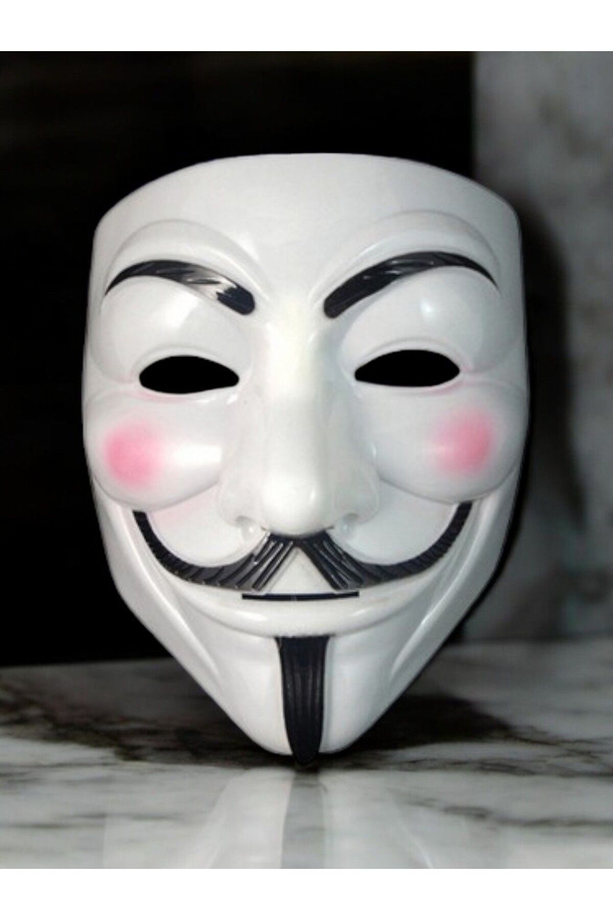 Vendetta Maskesi - Kostüm Partileri, Cadılar Bayramı Konsepti, V For Vendetta Sert Plastik Maske