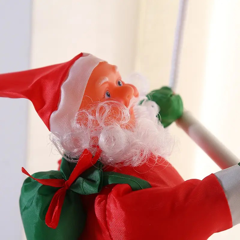 Merdivene Tırmanan Noel Baba 2'li 67 cm