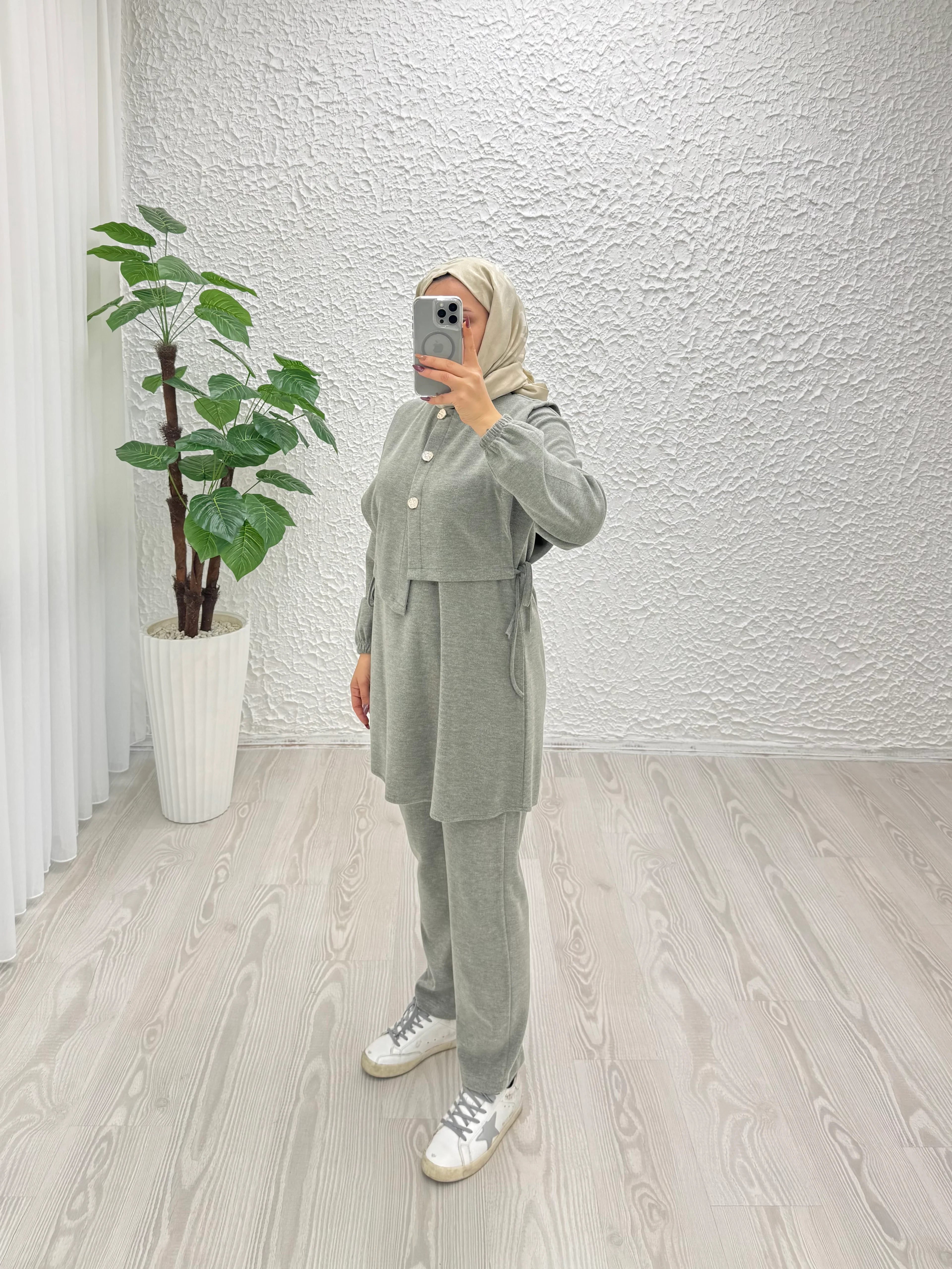 Rayonlu 3 lü  triko takım