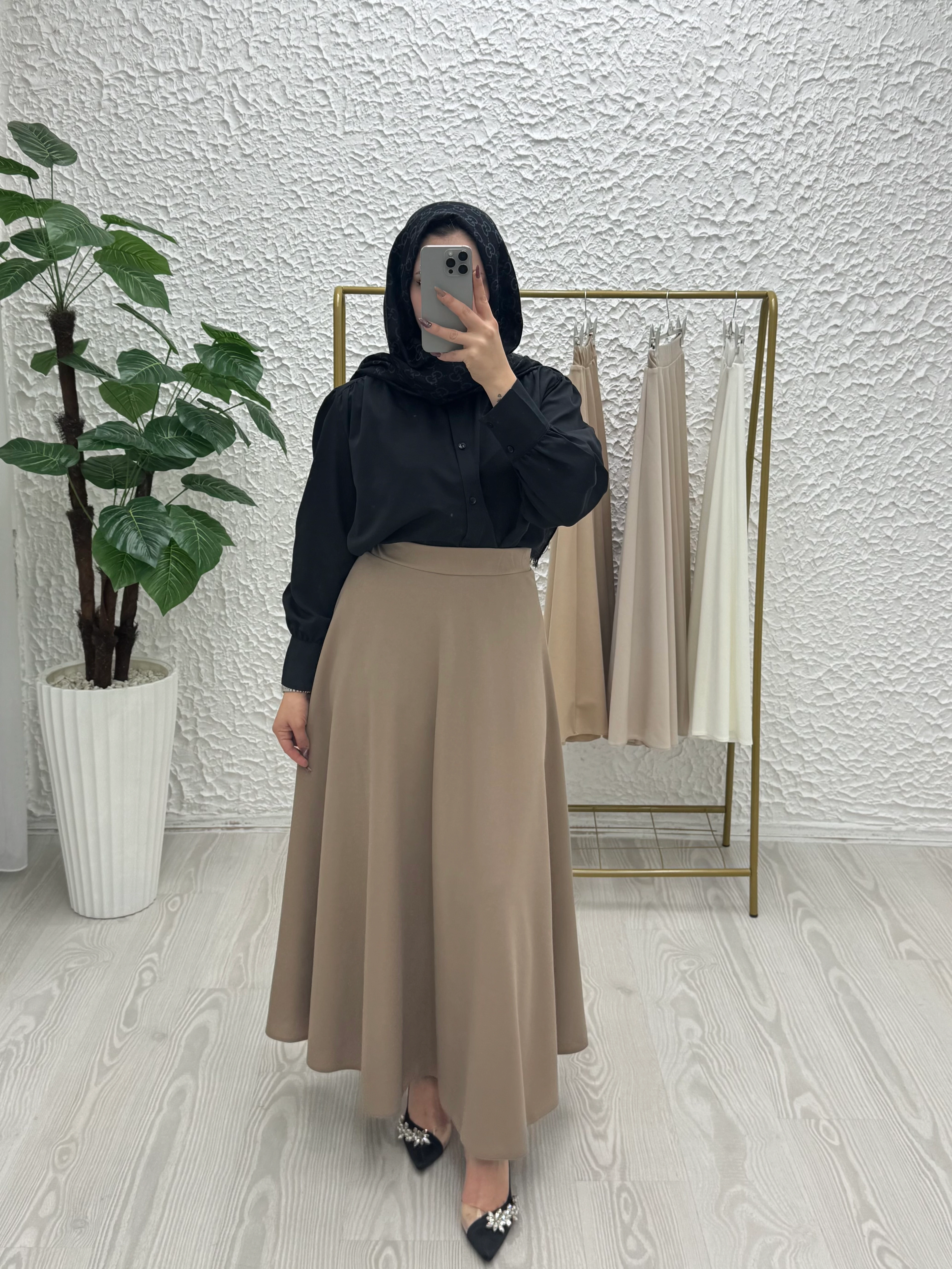 Scuba Krep Etek - Kamel