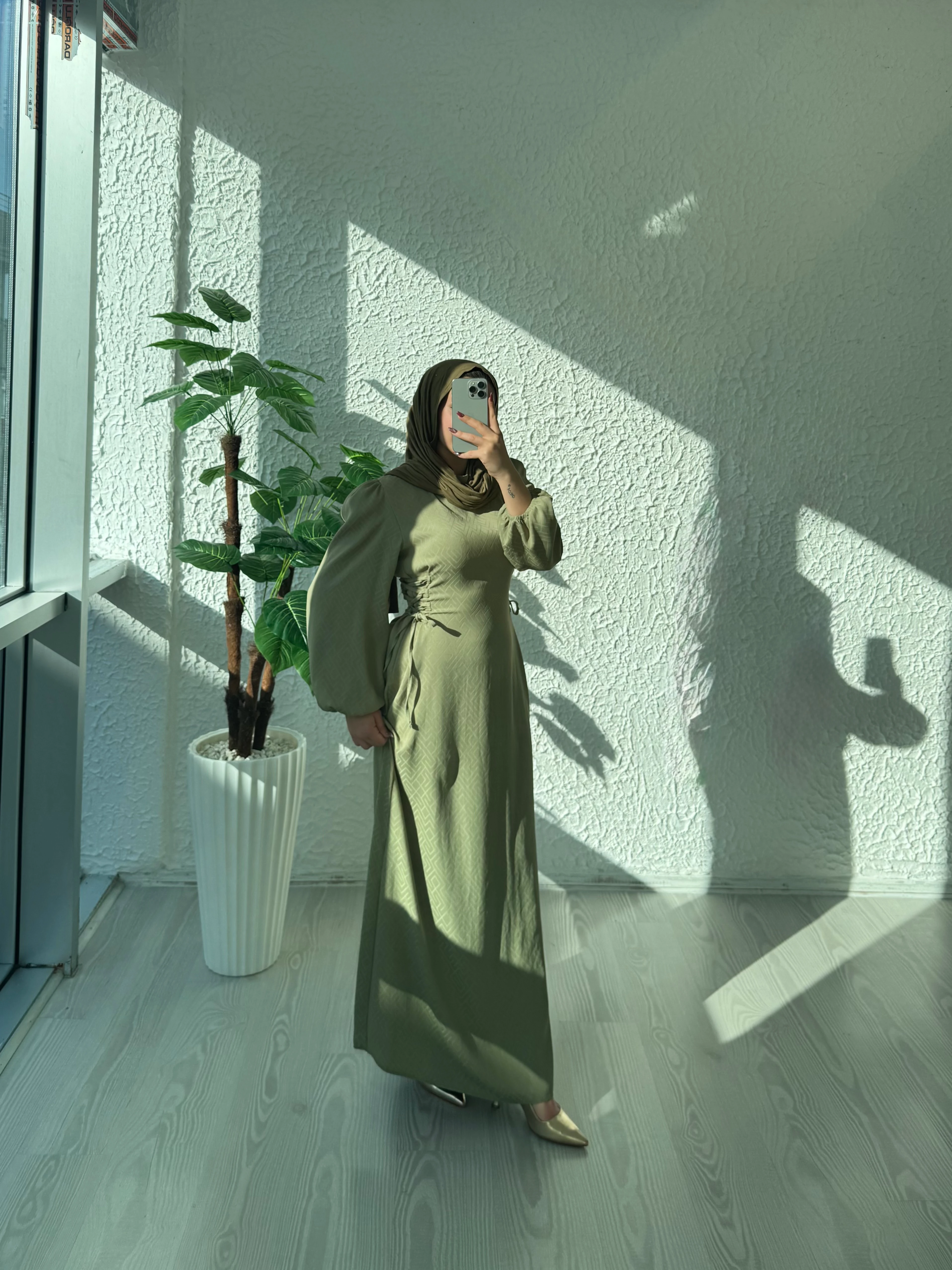 Duru elbise - yeşil