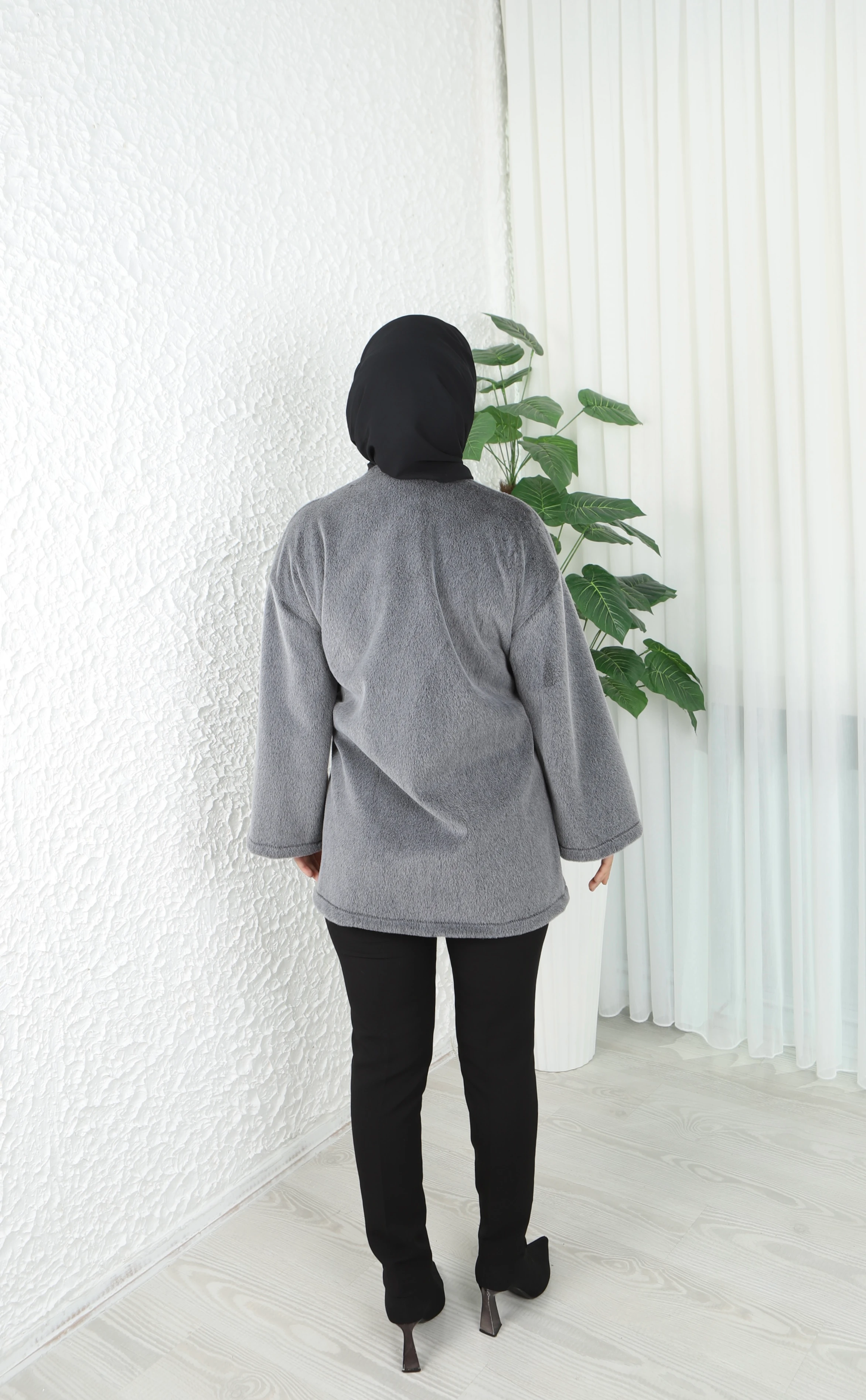 Yandan Bağlamalı Fox Kumaş Ceket 