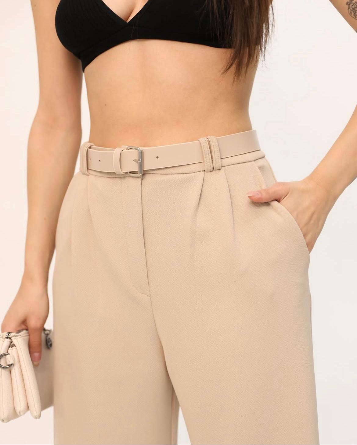 Bej Renk Vintage Pantolon