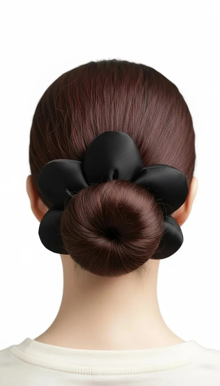 Pofuduk Papatya Simit Toka - Küçük  - Siyah