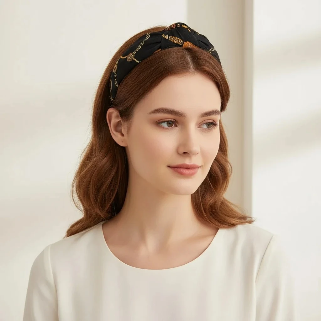 Aurelia Düğümlü Kumaş Taç