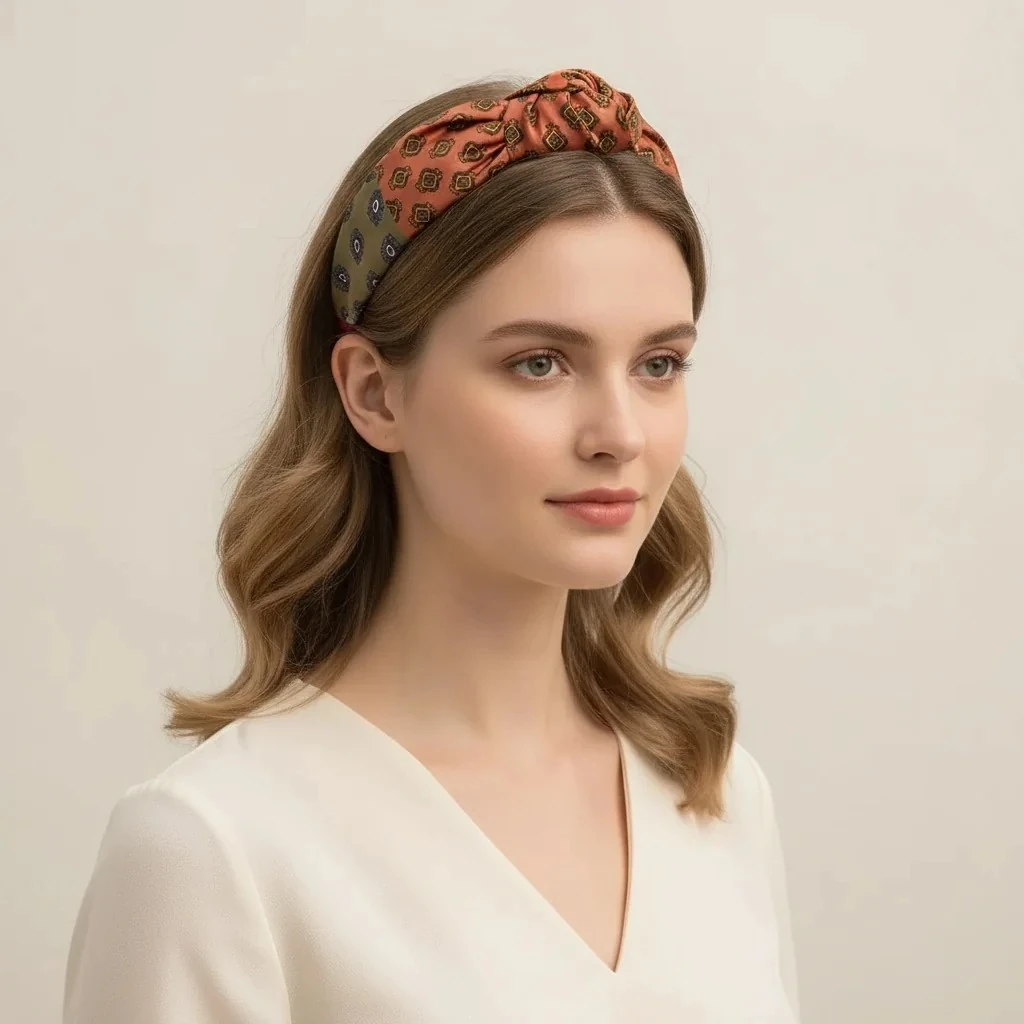 Terraire Düğümlü Kumaş Taç