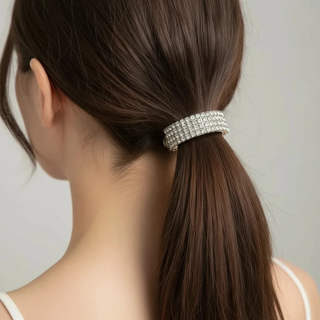 Işıltılı Eğri - Metal At Kuyruğu Tokası