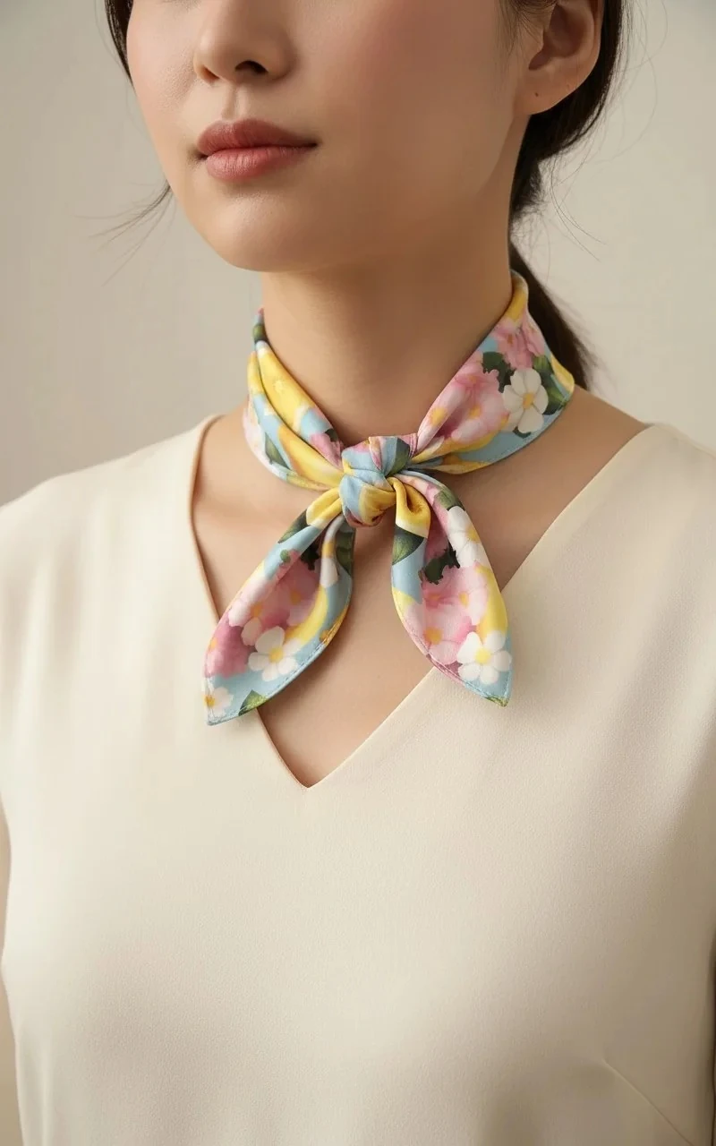 Limon Bahçesi Kare Fular