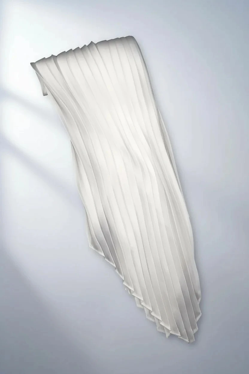 Düz Renk Pilise Fular