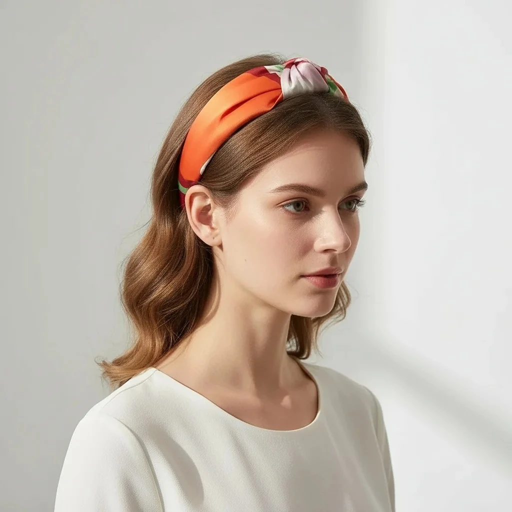 Verdi Düğümlü Kumaş Taç