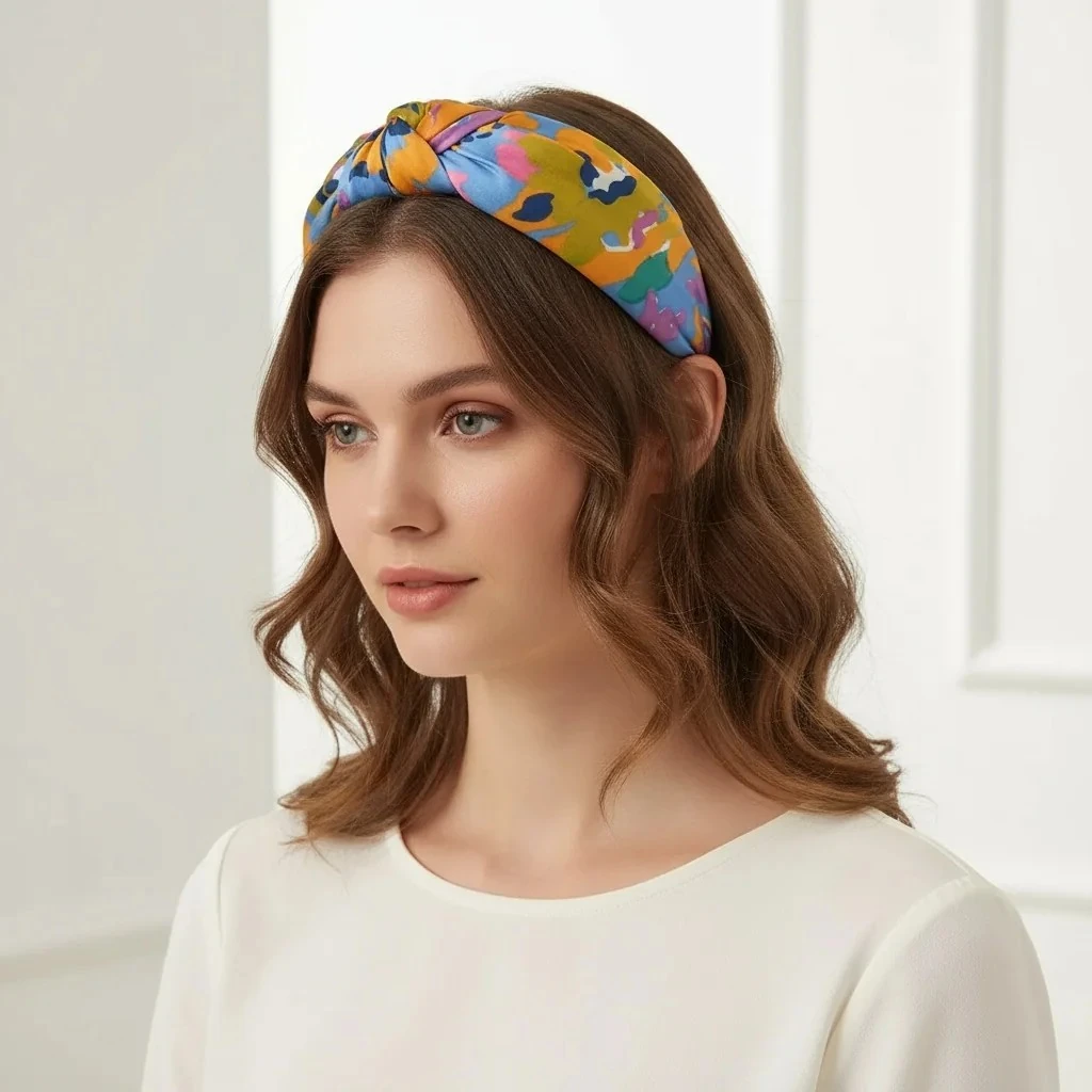  Azurea Düğümlü Kumaş Taç