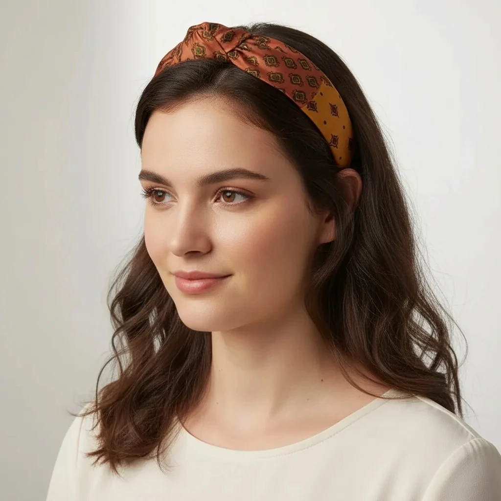 Terraire Düğümlü Kumaş Taç