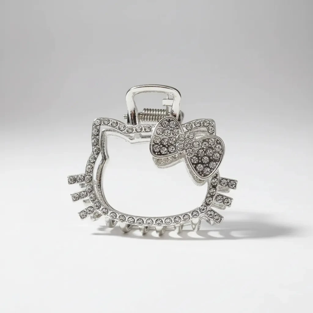 Süslü Kitty Metal Mandal Toka