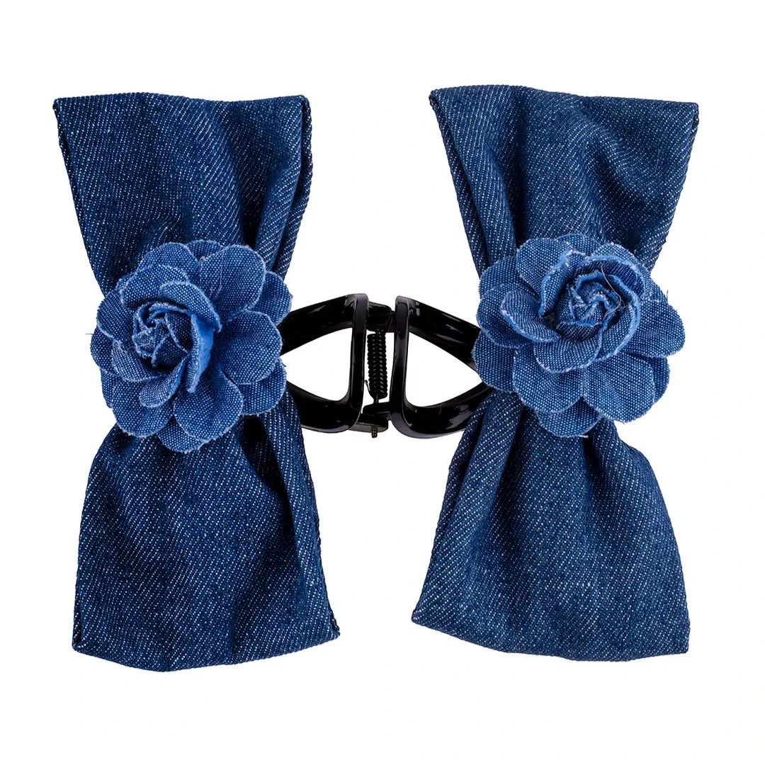 Denim Gül - Kot Mandal Toka