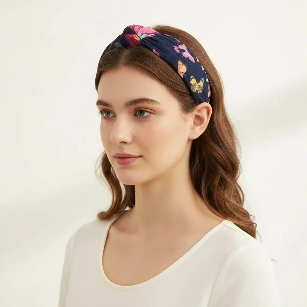 Rosabelle Düğümlü Kumaş Taç