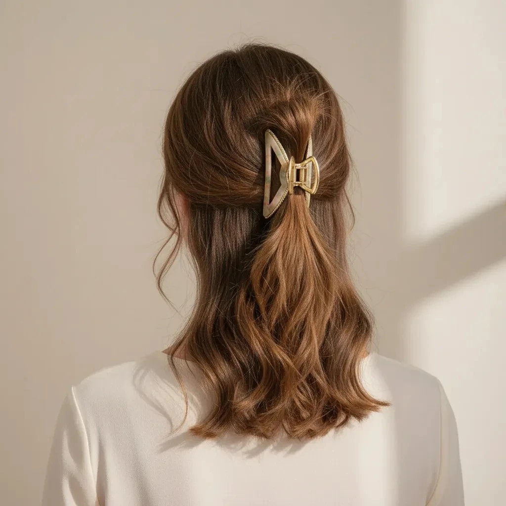 Ay Parçası Metal Mandal Toka